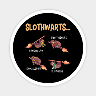 Sloth Magician Witches Halloween Sloth Magnet